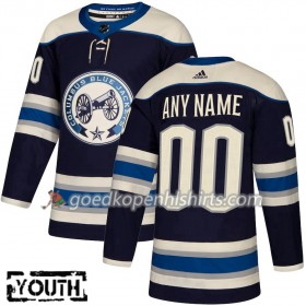 Columbus Blue Jackets Custom Adidas 2018-2019 Alternate Authentic Shirt - Kinderen